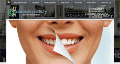 Desktop Screenshot of absolutedentistry.ca